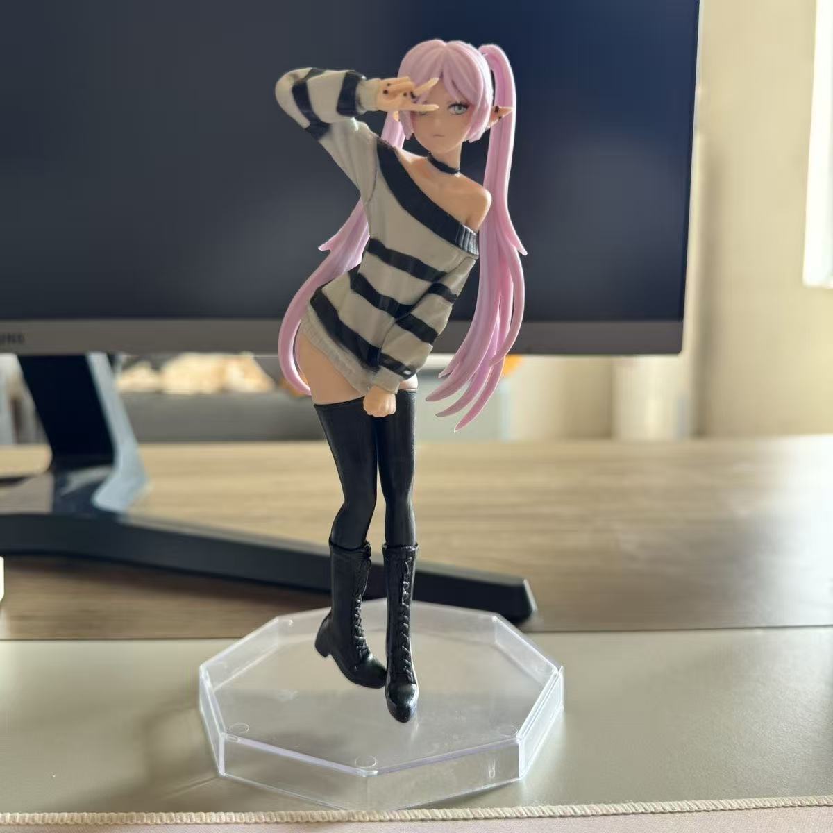 Kotobukiya Bishoujo - 新作「フリーレン：旅の終わり」アニメモデルフィギュア セーターを着たフリーレン キュートガールアクションスタチュードール 立ち姿シーンギフト