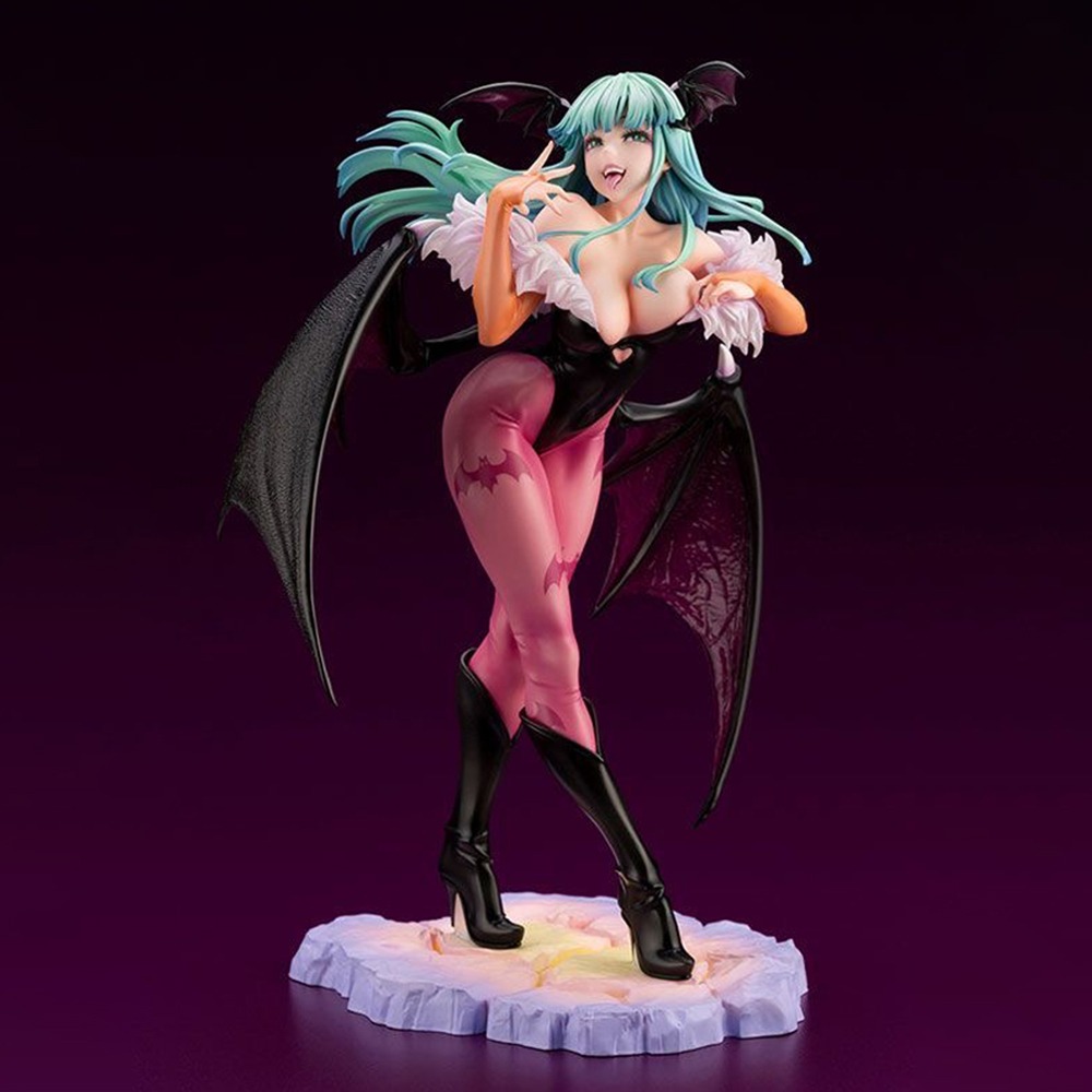Kotobukiya Bishoujo - 8.66インチ/22cm アニメヴァンパイアフィギュア モリガン・アーンスランド アクションフィギュア PVCモデル スタチューコレクション