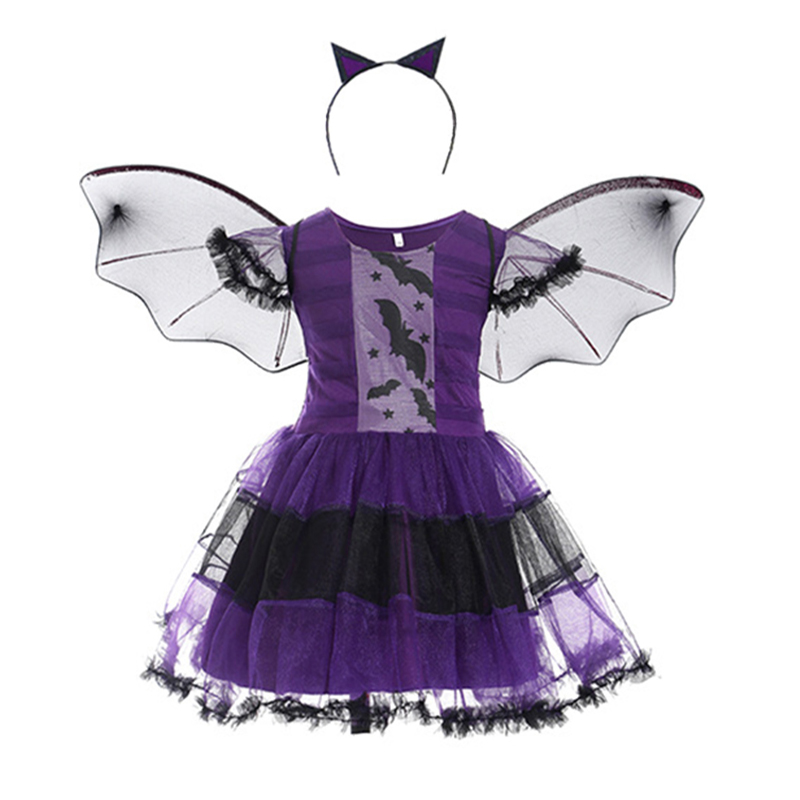 ガールフライングバットコスプレ衣装ハロウィンストリートパーテ - Cosplay Bat Prop のレビューと価格