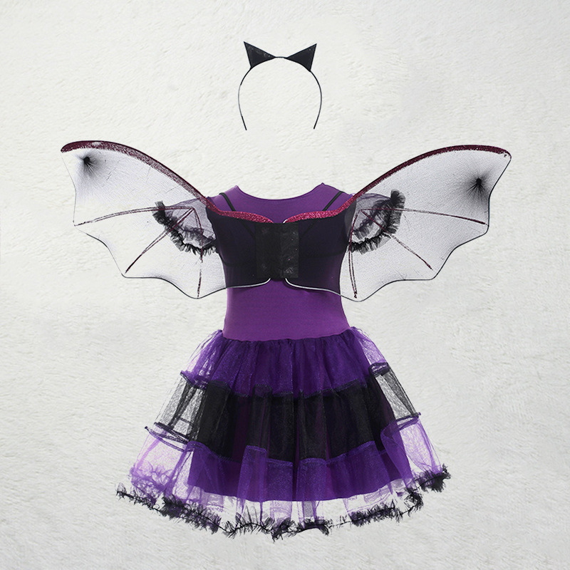 ガールフライングバットコスプレ衣装ハロウィンストリートパーテ - Cosplay Bat Prop のレビューと価格
