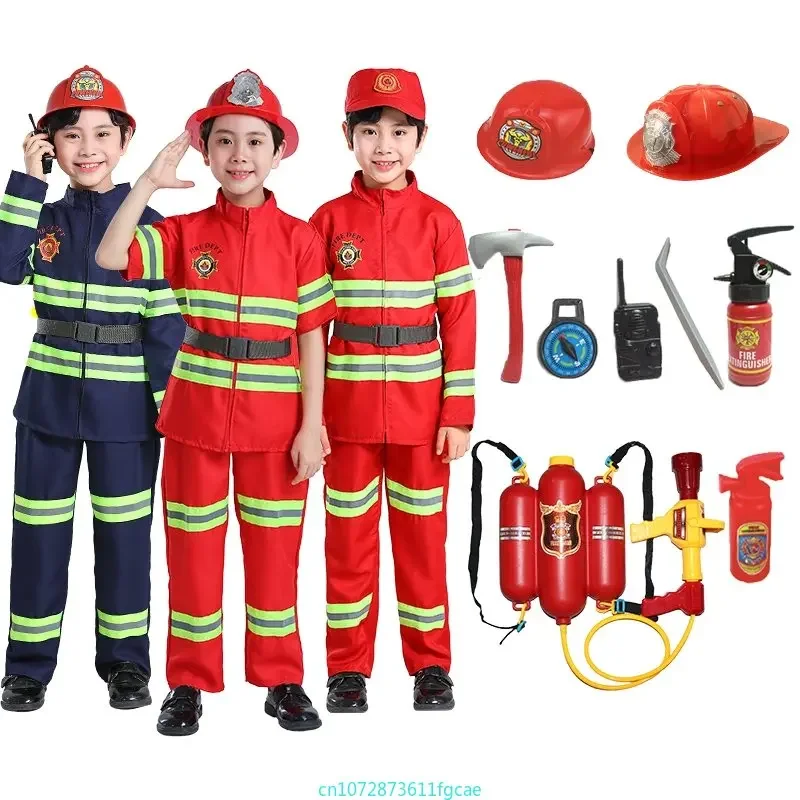 子供消防士制服サム消防士コスプレ衣装子供作業服スーツ小道具少 - Cosplay Prop Works のレビューと価格