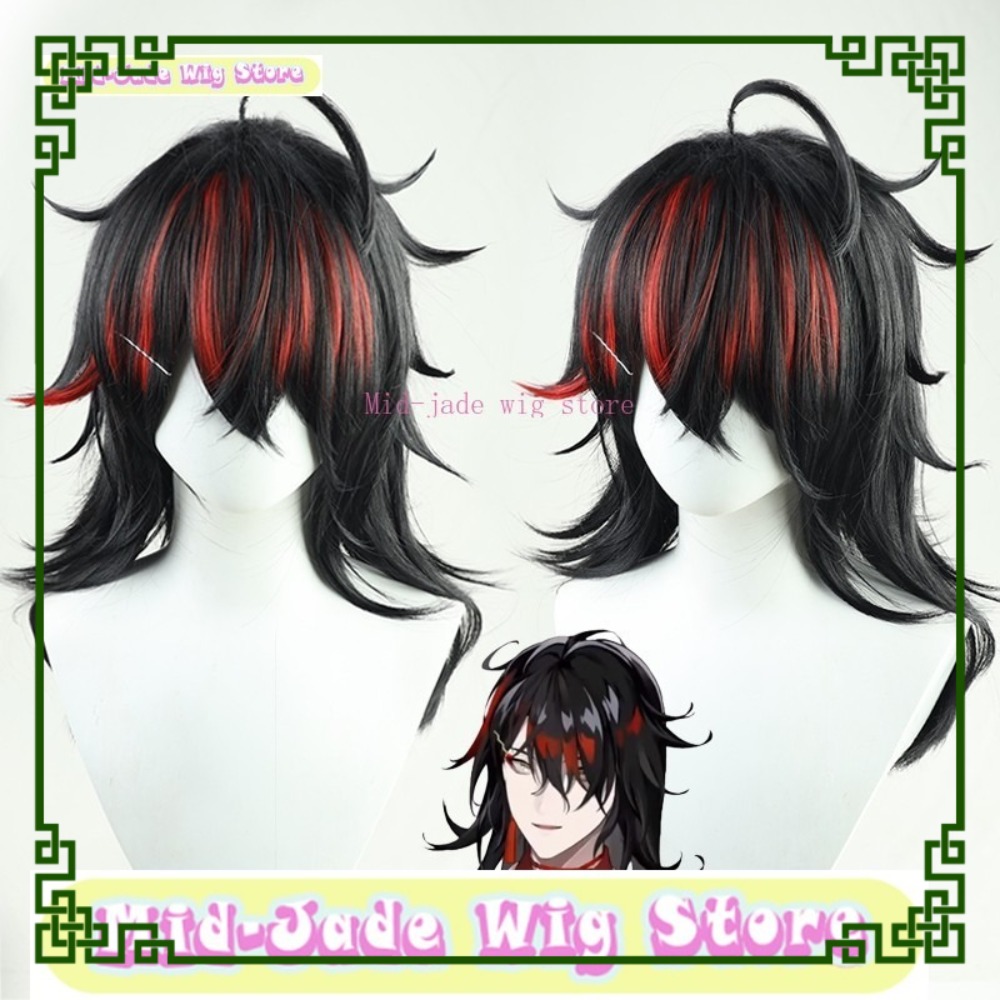 Nigi Sangi EN Vox アクマ コスプレウィッグ - Prop En Cosplay のレビューと価格
