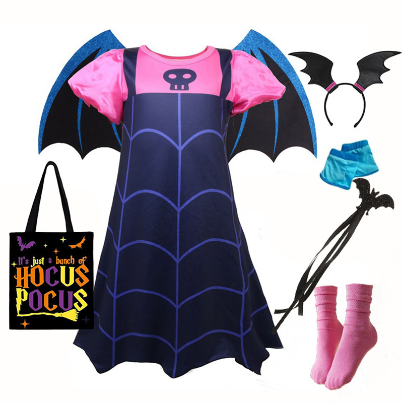 小さな女の子のための翼のある吸血鬼のドレス,ロールプレイング - Cosplay Bat Prop のレビューと価格