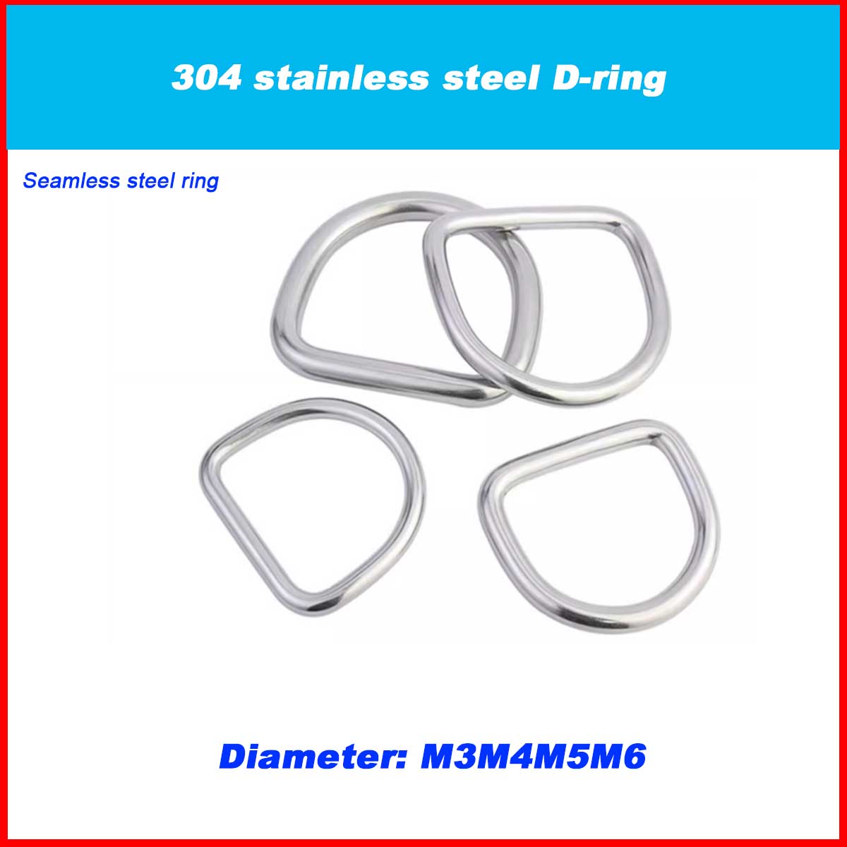 304 ステンレス鋼 D リング/荷物、帽子 DIY アクセ - D Ring Strap のレビューと価格