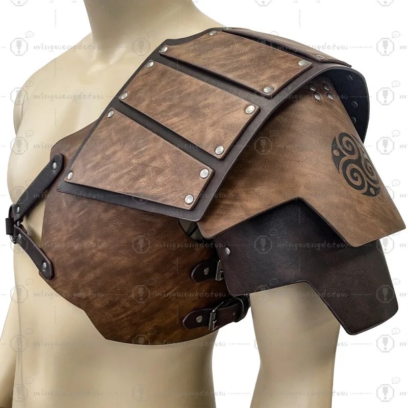 中世風片側肩甲 北欧風バイキング肩甲 レトロコスプレ舞台小道 - Cosplay Prop のレビューと価格