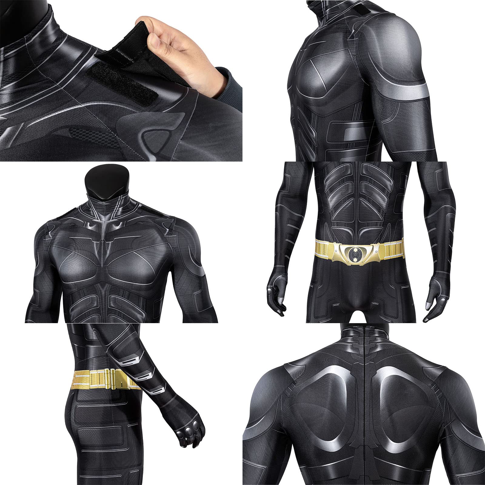 バットスーパーヒーローコスチューム 大人男性用 ナイトコスプ - Cosplay Bat Prop のレビューと価格