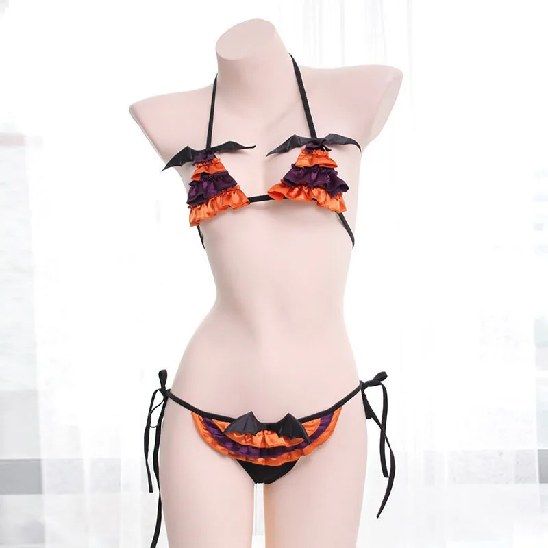 女性ゴシック悪魔バットセクシーなランジェリーミニブラジャー下 - Cosplay Bat Prop のレビューと価格