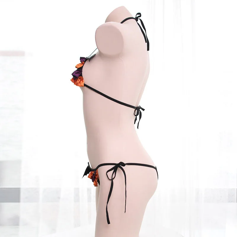 女性ゴシック悪魔バットセクシーなランジェリーミニブラジャー下 - Cosplay Bat Prop のレビューと価格